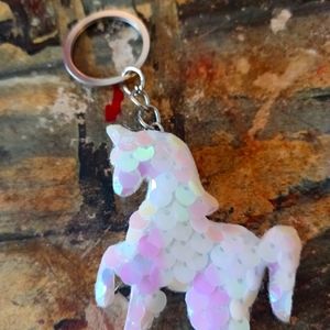 Homemade keychains. Currently have Unicorns and a couple of butterflies